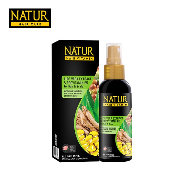 NATUR Hair Vitamin Aloevera 80 ml - Vitamin Menebalkan Rambut