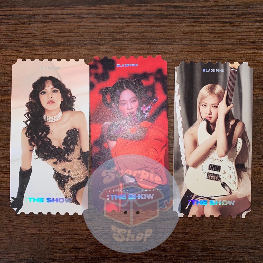 Sharing BLACKPINK DVD THE SHOW Ticket POB YGS TIX ROSE JENNIE JISOO LISA