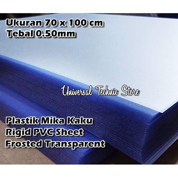 

Book Plastik Mika Pvc Frosted Kaca Es Transparan 70Cm X 100Cm Tebal 0.50Mm