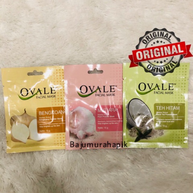 Ovale Facial Mask Powder/ masker bubuk ovale