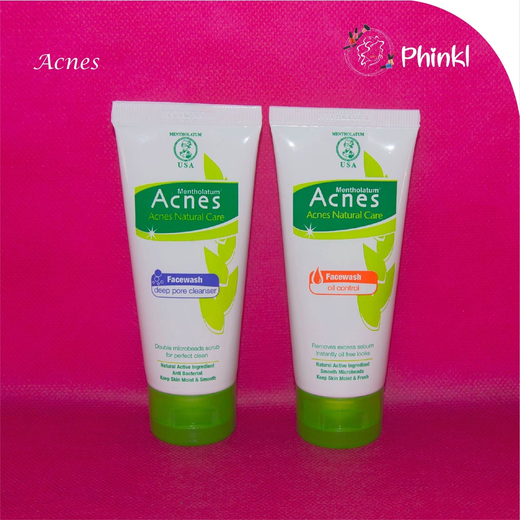 `ღ´ PHINKL `ღ´ a̳c̳n̳e̳s̳   Acnes Natural Care Face Wash sabun cuci muka untuk mengobati jerawat