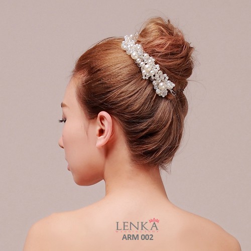 [STOK TERBATAS] AKSESORIS SANGGUL MUTIARA WEDDING HEADPIECE HIJAB ARM002