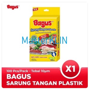 Sarung Tangan Plastik / Bagus Sarung Tangan PLastik 10 Micron 100 Pcs