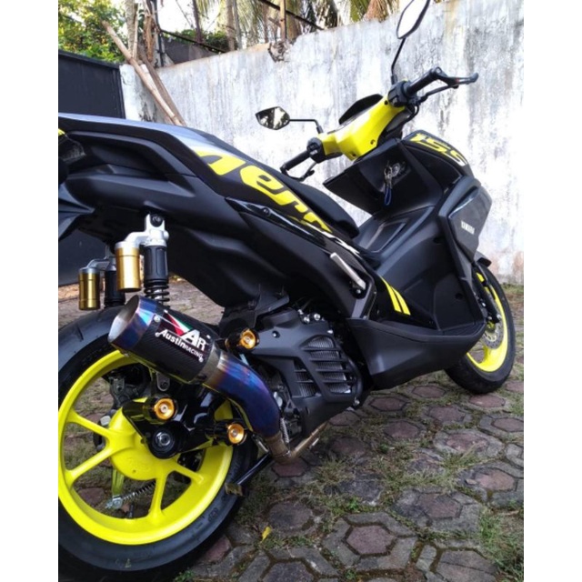 Knalpot AustinRacing Yamaha AEROX Semua Type Full System ( PNP )