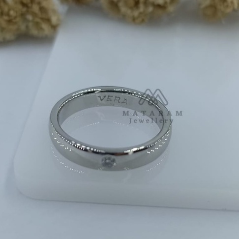 Cincin Kawin Sarmi Palladium Kadar 50% - Bebas Request Model Cincin Custom By Mataram Jewellery - Fr