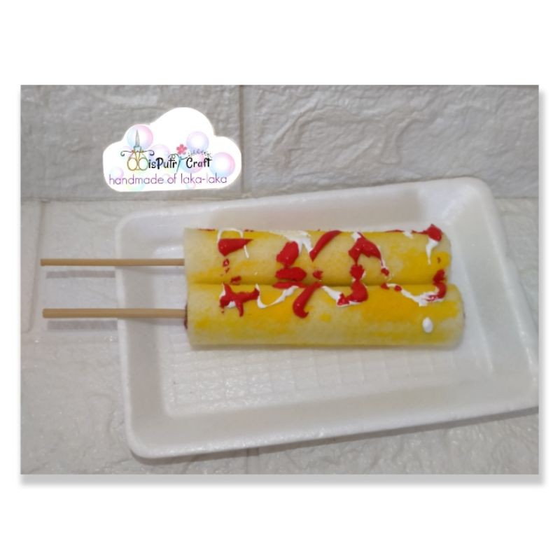 replika makanan sostel  flanel