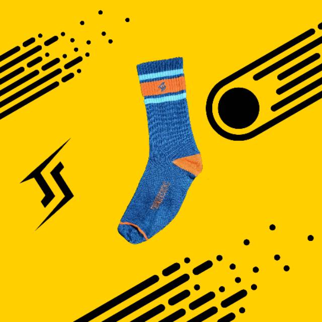 

Thundersocks old school signature socks blue