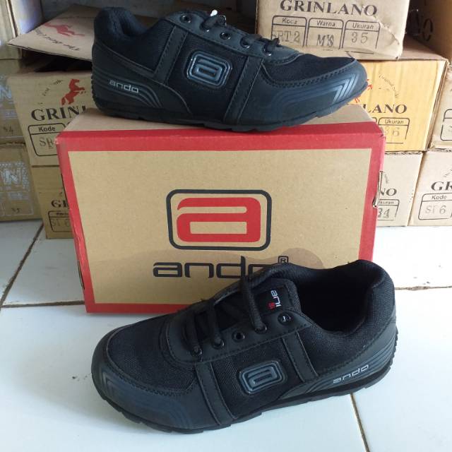 SEPATU ANDO TULIP ANAK SEPATU ANDO HITAM SEPATU ANDO TULIP SEKOLAH SEPATU SEKOLAH  ANDO MURAH