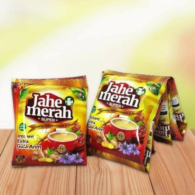 

Jahe Merah Super H64 Extra Gula Aren Per Renceng 12 sachet Asli / Original Murah