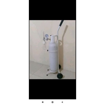 READY 1 SET Tabung oksigen 1m3 + trolly + regulator tabung MURAH