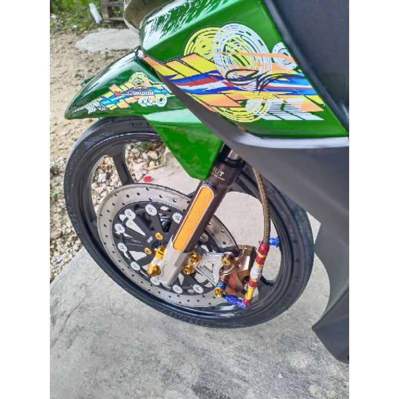 mata kucing shock depan kontes panjang kanan kiri