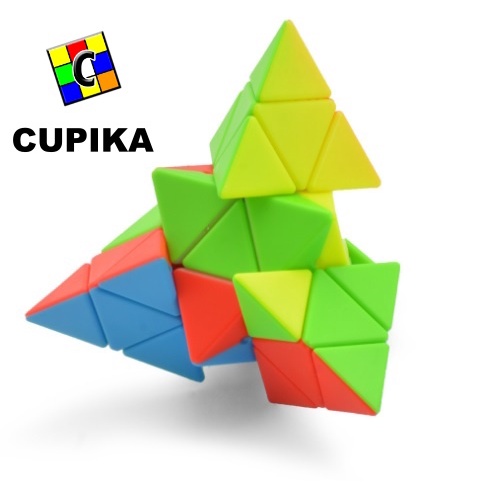 Rubik LEFUN Piramid 4x4 Pyraminx Segitiga Magic Cube Stickerless