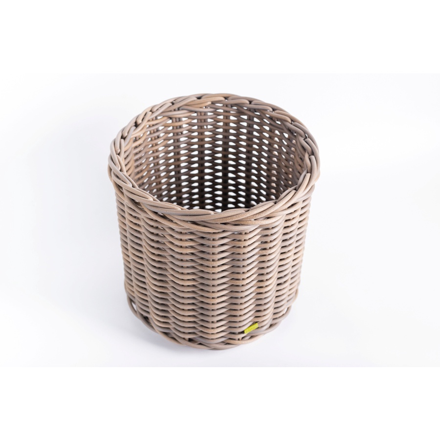 Wide Cylinder Basket in Bright Nude - Medium