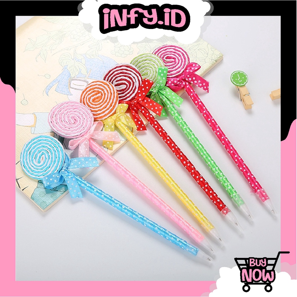 

INFY - Pulpen Bentuk Kunci Alat Tulis Unik Pulpen Gel Permen Pena Boneka Lucu S042