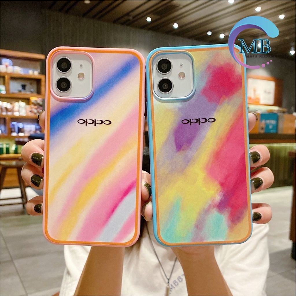 SS044 SOFTCASE RAINBOW OPPO A3S A5S F9 A7 A12 F1S RENO 4 4F 5F A59 A94 A11k A39 A71 A83 F5 F7 YOUTH MB2242