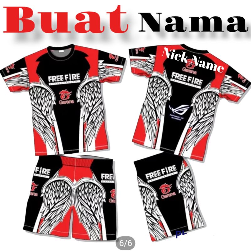 SETELAN CELANA ANGEL/SETELAN CELANA BNL/SETELAN CELANA CALCA/SETELAN BAJU FREE FIRE