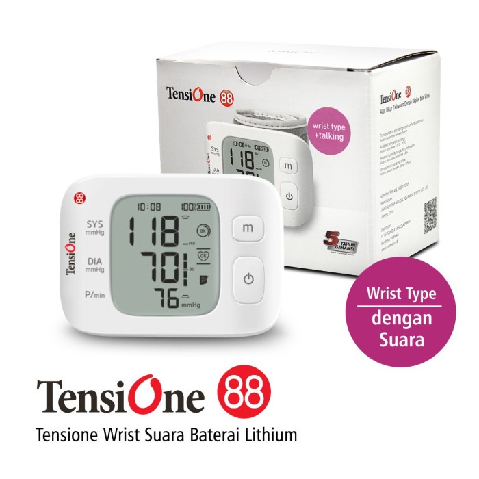 Tensimeter Digital TensiOne 88 Pergelangan Tangan-Wrist OneMed