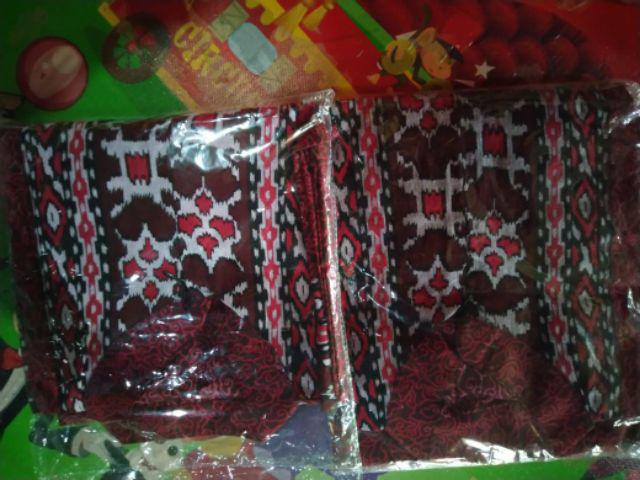 Batik Couple Keluarga Sania Ruffle Ori Ndoro Jowi Dnt Mega Mendung Merah