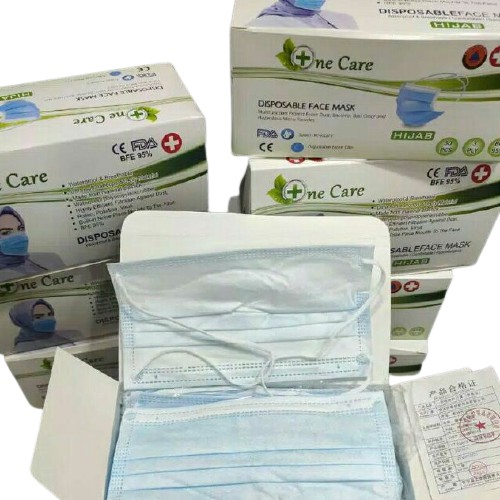 RC Masker Medis Earloops Disposable Protective 3ply Tali Kuping Isi 50pcs / KN95 Masker 5ply