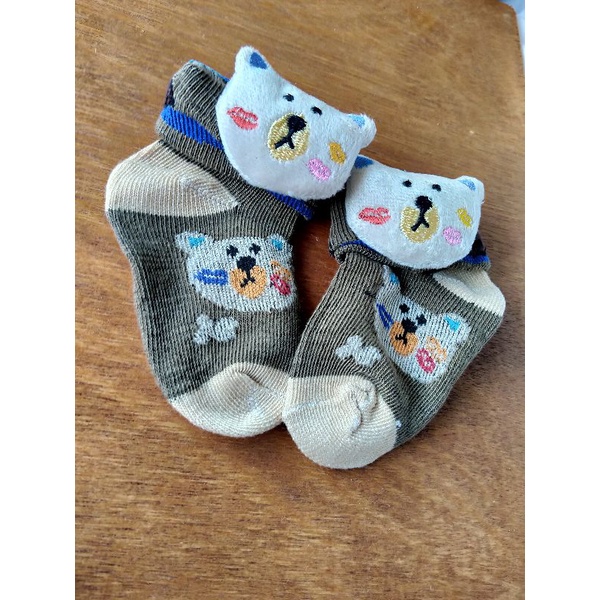 Kaos Kaus Kaki Karakter Boneka 3D Aksesoris Fashion Anak Bayi Newborn Motif Lucu Shafa Cute
