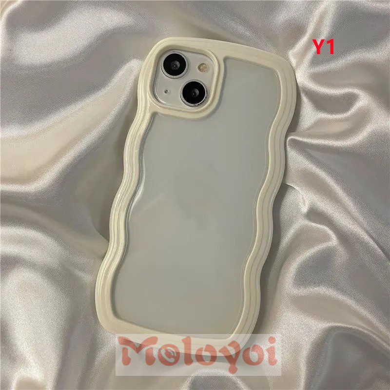 Soft Case Bahan Tpu Transparan Warna Macaron Untuk iPhone 14 11 13 12 Pro Max XR X XS Max 6Plus 7Plus 8 7 6 14 Plus SE 2020