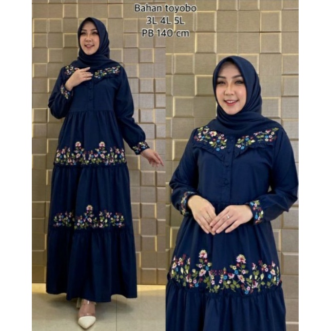 GAMIS BORDIR Toyobo //Gamis TOYOBO  undak