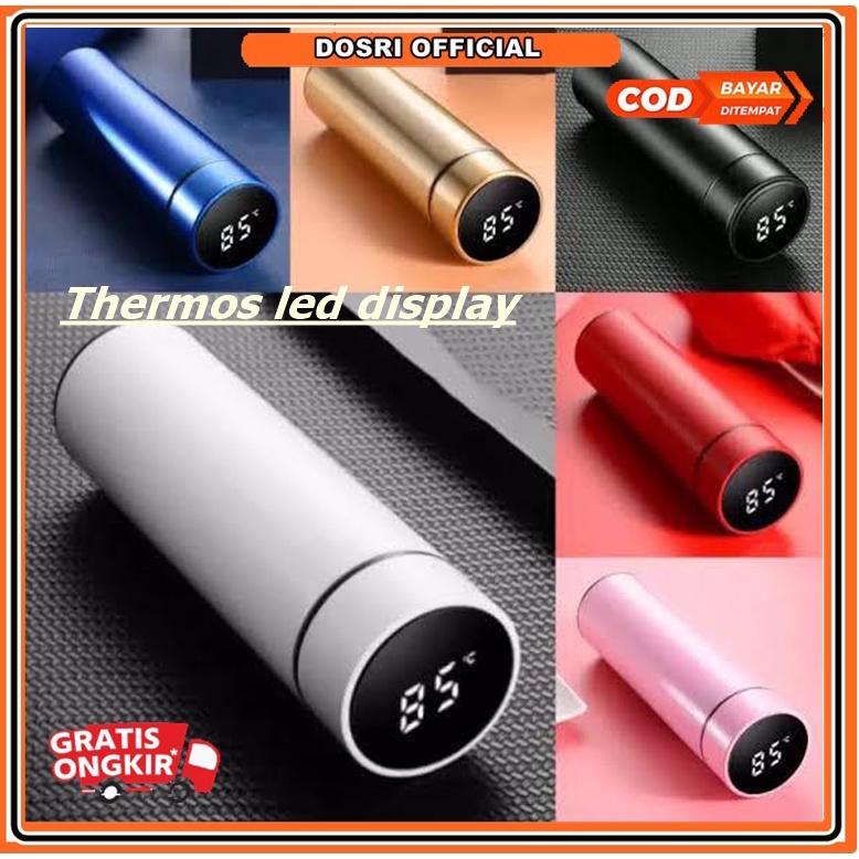 [READY STOK] TERMOS LED SUHU DOFF 500 ML TERMOS AIR PANAS BOTOL MINUM TAHAN PANAS TERMOS STAINLESS