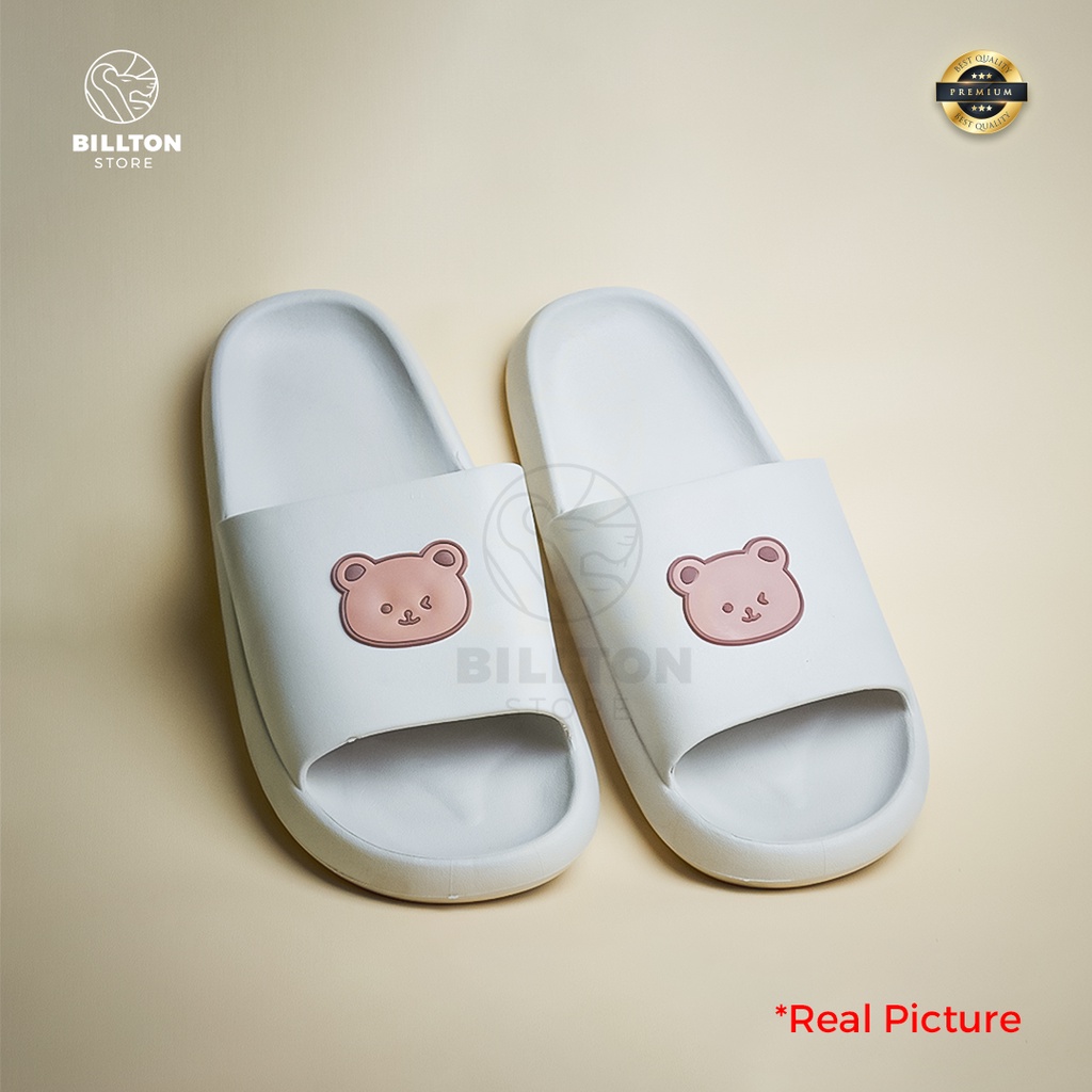 Sandal Karet Selop Wanita Slip On Cute Empuk Premium &amp; Tebal