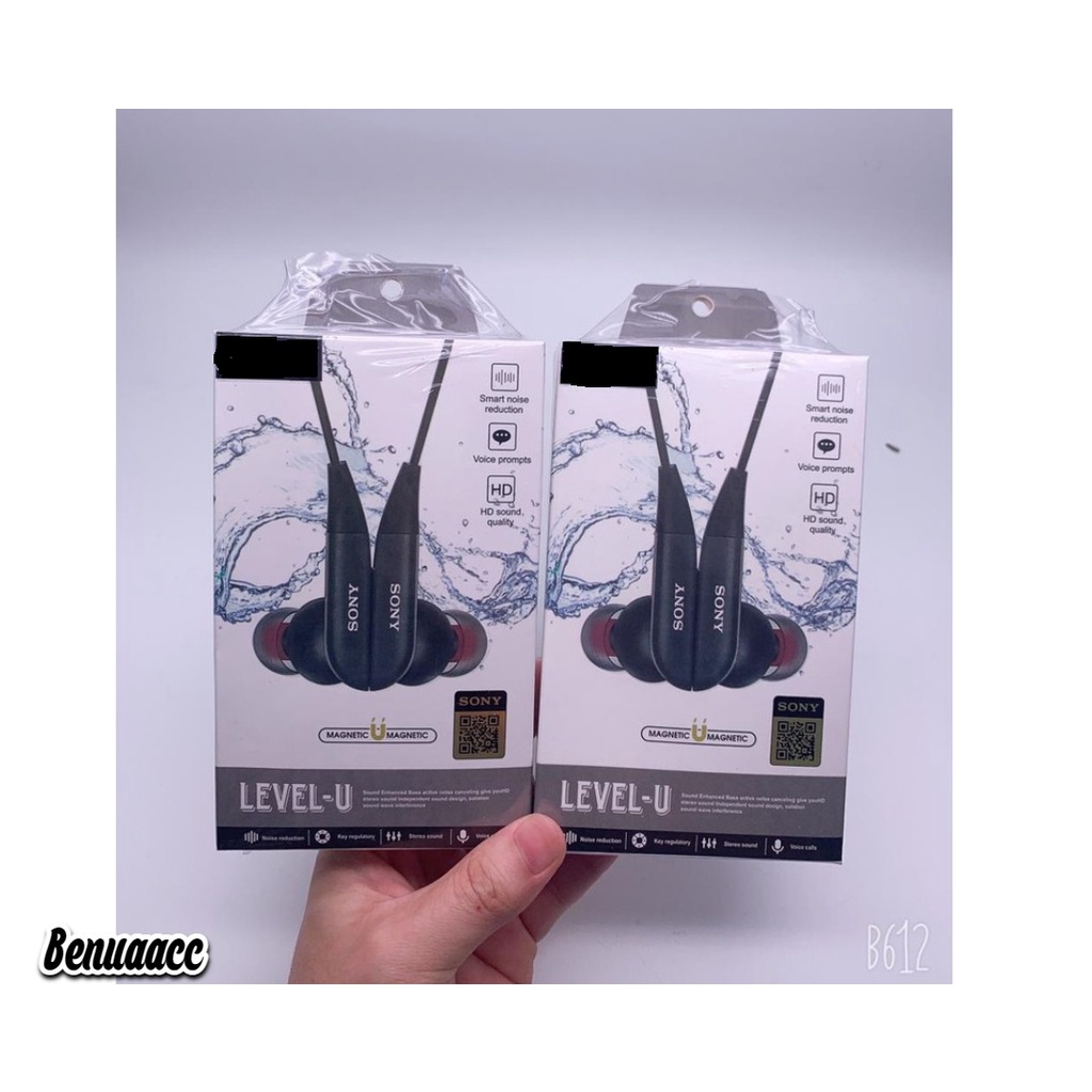 (ba) Hf/Headset LEVEL U AT-145 suara bass++ magnetic