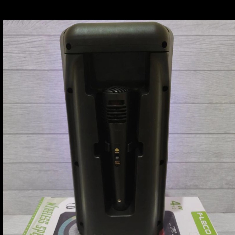 Speaker Bluetooth Portable Fleco F-6582 Gratis Microphone Suara Jernih