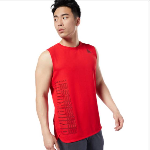 Reebok Lesmills Body Pump Red Man Pria Merah Original Les Mills LM
