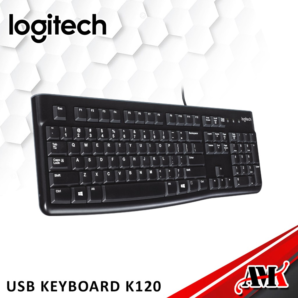 Keyboard Logitech K120 Wired Keyboard Logitech K120 Keyboard Eksternal Usb Logitech K120 Original