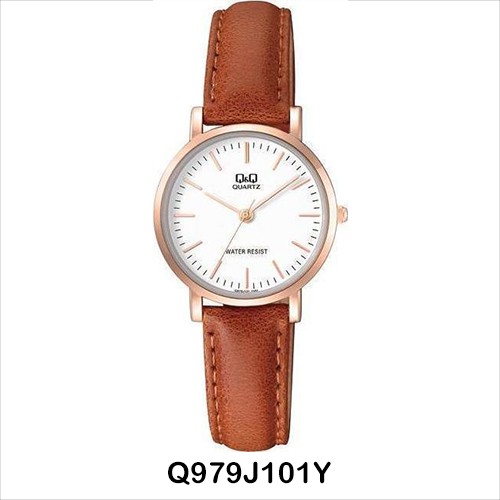 QQ Original Q979J Series Jam Tangan Wanita - Kulit