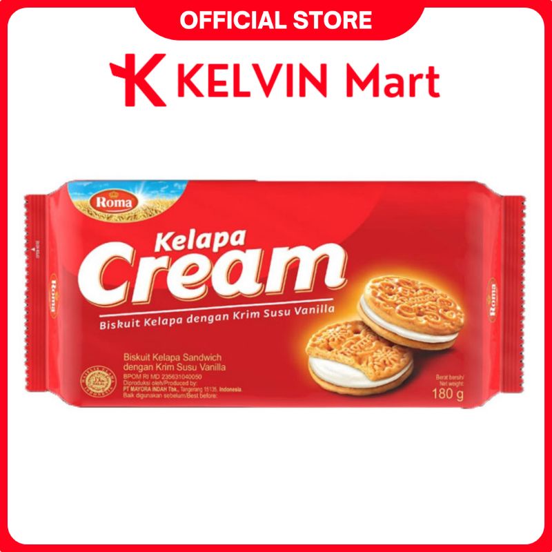 

Roma Biscuit Kelapa Cream 180g | KELVIN Mart