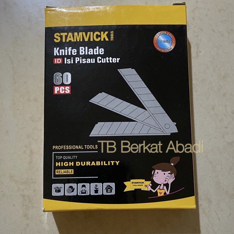 Jual Isi Cutter Stamvick Kotak Isi Cutter Murah Isi Kater Knife Blade Tajam Refill