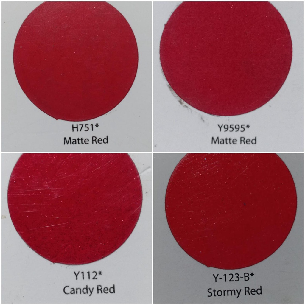 Samurai Paint Kurobushi Cat Semprot Pilox Pilok Varian Warna Merah / Red ( Merah Doff, Merah Glossy, Merah Metalik, Merah Ferrari, Merah Cabe, Candy Red, Brilliant Red, Matte Red,, dll ) 400cc/400ml