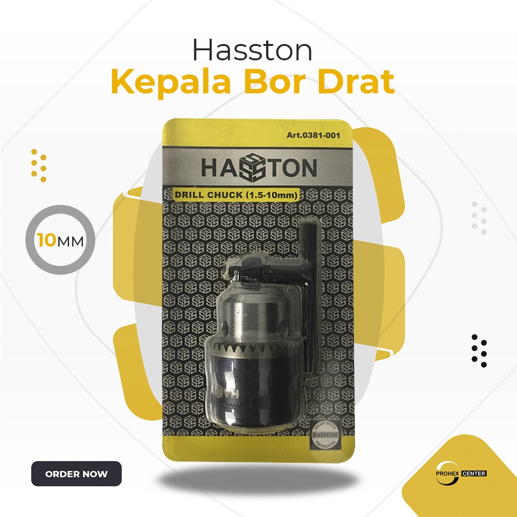 Hasston Kepala bor 10mm 0381-001 Chuck drill 1-10mm Drill chuck