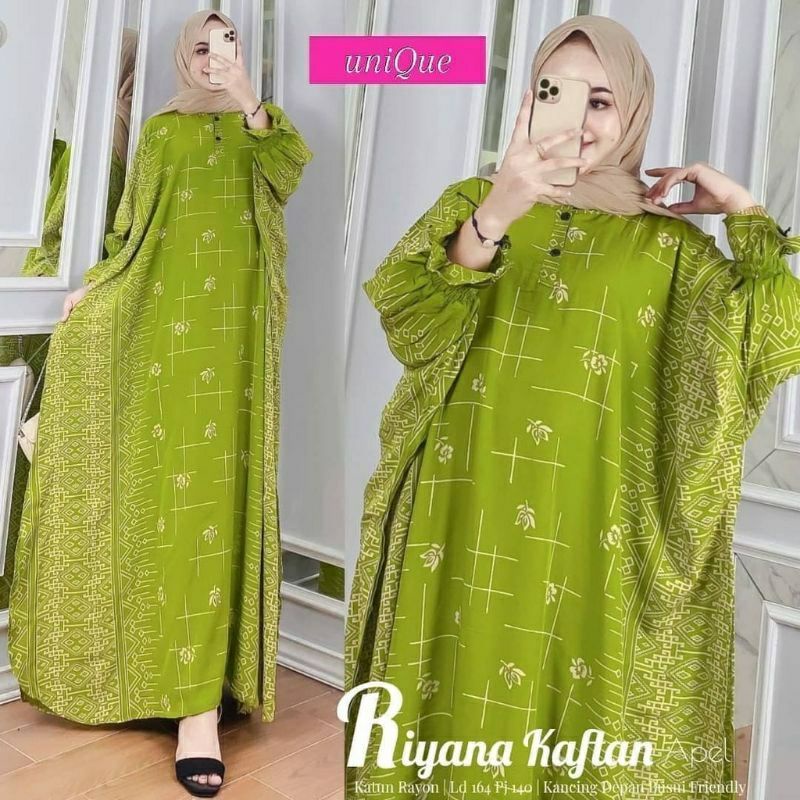 Kaftan Riyana Jumbo/Gamis kaftan Riyana jumbo/Kaftan Riyana modren/Kaftan Riyana