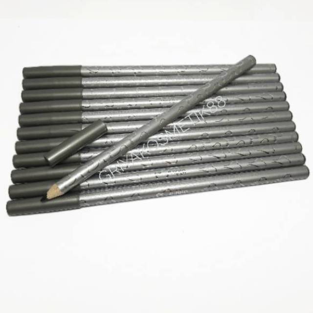 MUKKA PENSIL ALIS SILVER WARNA HITAM ecer