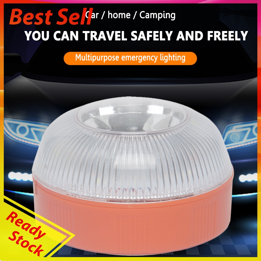 V16 LED Strobe Car Beacon Light Rechargeable Bike Magnetic Induction Lamp