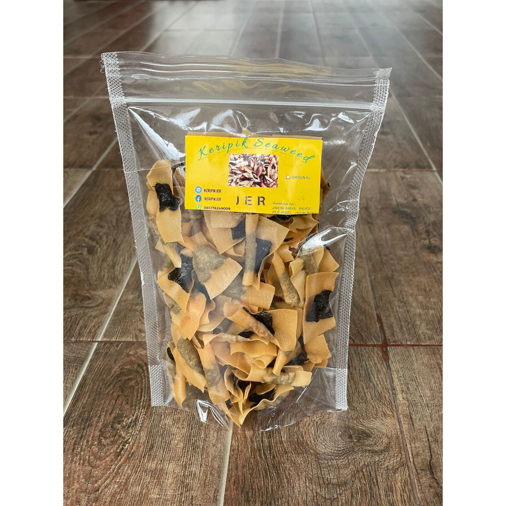 

Keripik Seaweed Rumput Laut Rasa Original Snack Cemilan