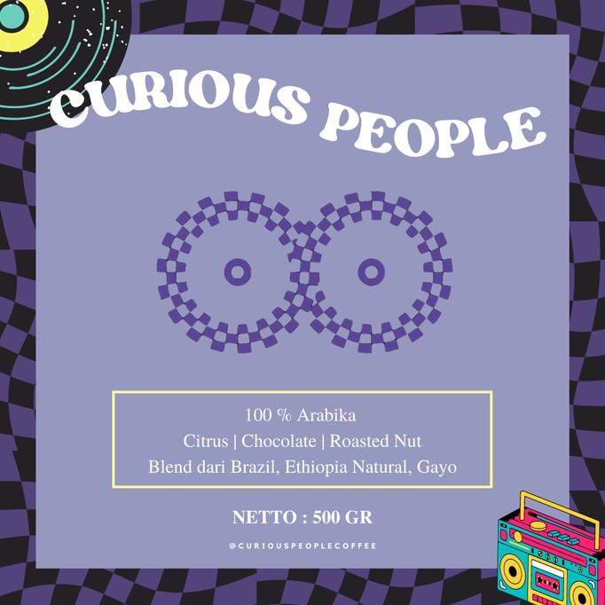 

[ COD ] Biji Kopi Espresso Blend - Curious People Espresso -100% Arabika 500gr TERJAMIN Kode 846