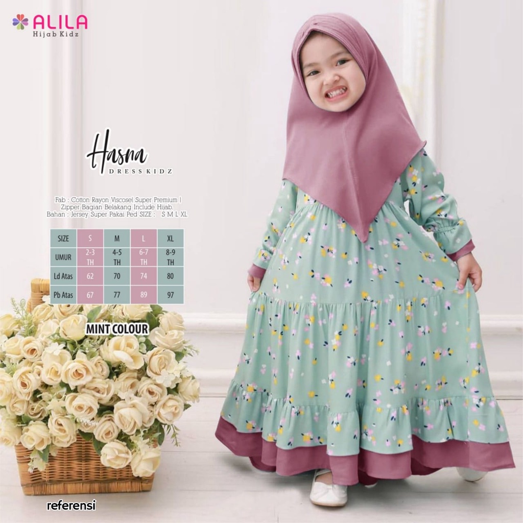 Gamis Anak Umur 4 Tahun Bahan Rayon Motif Terbaru SADEAN KLAMBI