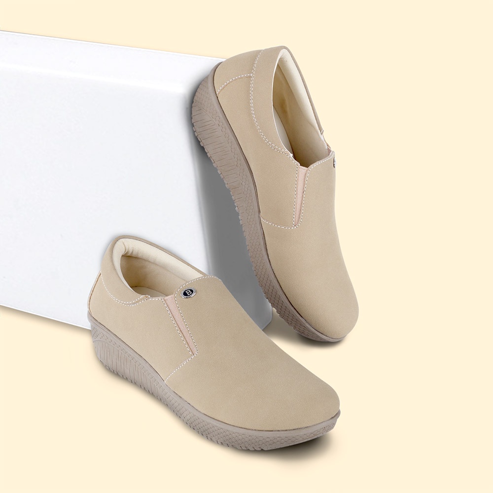 slip on wanita sepatu wanita kerja santai casual/wedges wanita RKL6EX