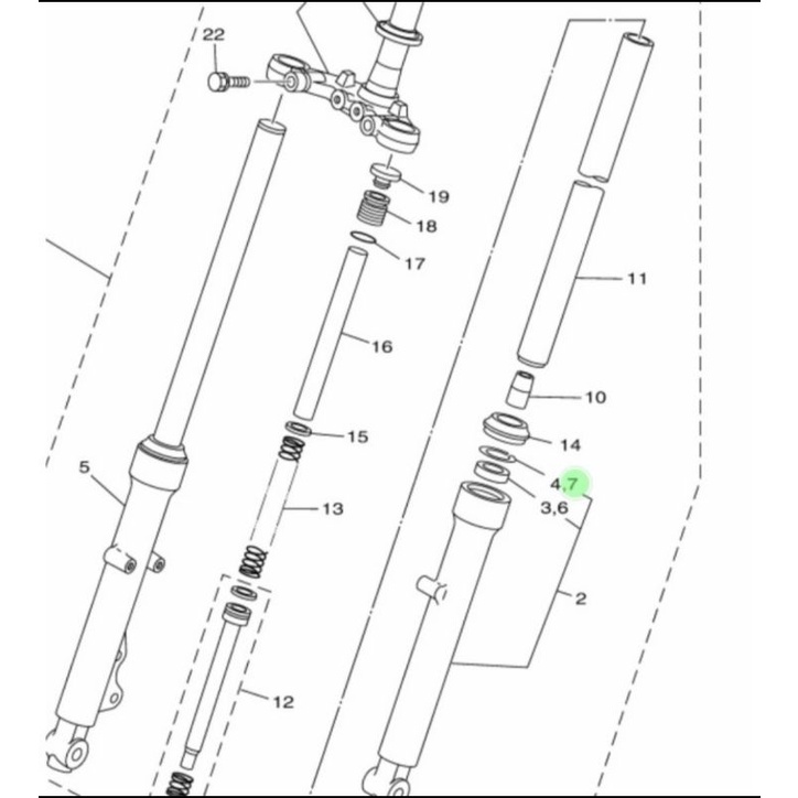 CLIP KLIP AS SHOCK SHOK RX KING RXK NMAX OLD NMAX NEW ASLI ORI YAMAHA 3V3 F3156 00