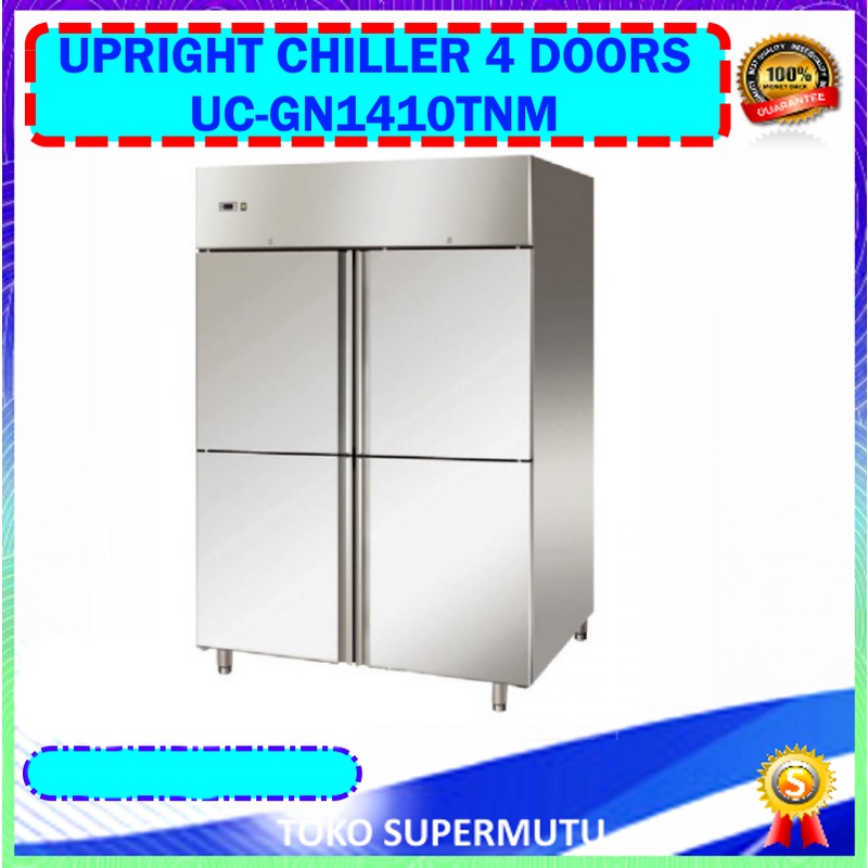 Mesin Chiller 4 Pintu UC-GN1410TNM Upright Chiller 4 Doors FOMAC
