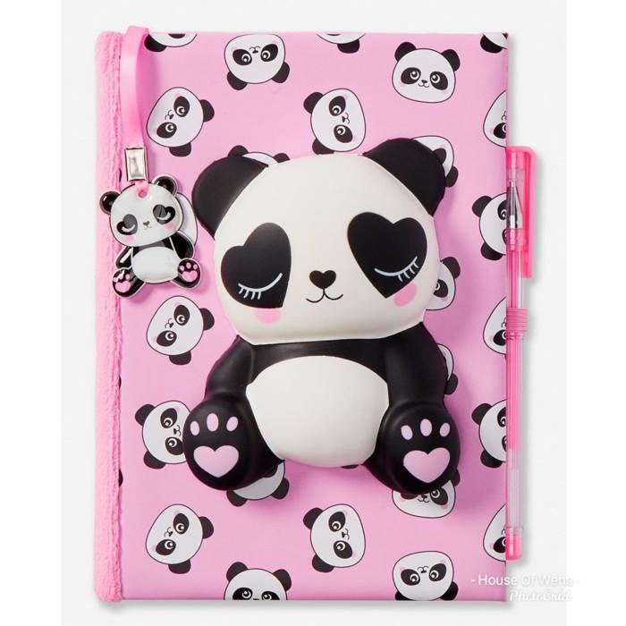

JUSTICE PANDA SQUISHY DIARY INCLUDE PEN - DIARY PANDA JUSTICE