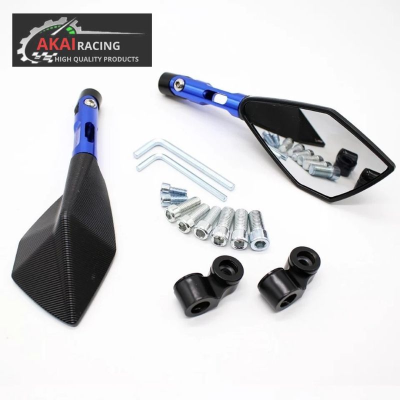 Spion Tomok V2 &amp; V5 , Kaca Putih &amp; Biru , Universal R15,R25,Ninja,Cbr,Nmax,Mio,Beat,Vario,Gsx,Satria