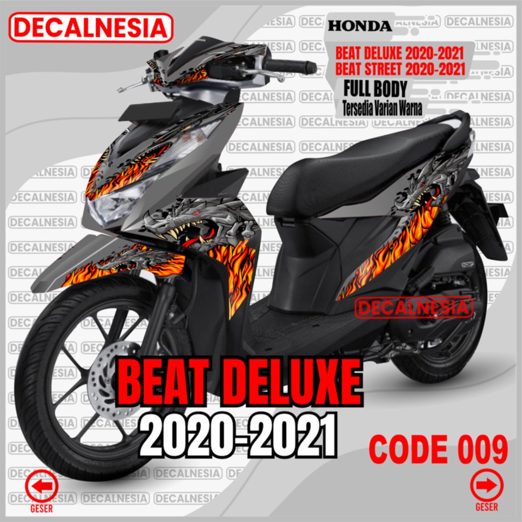 Decal Beat Deluxe 2021 2022 2023 Street New Full Body Stiker Motor Honda 2020 Sticker Modif Variasi Aksesoris Decalnesia C009