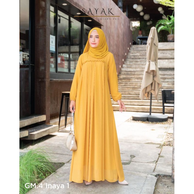 Dress INAYA by Sayak original   /  Dress GM.4 INAYA 1 Original by Sayak   /   Gamis sayak /  Gamis s